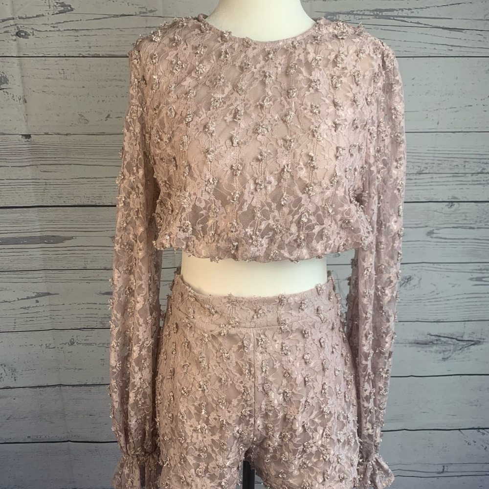 Fashion Nova 2pc Night Out Short Set